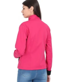 Plutus Women Mock Collar Fleece Jacket