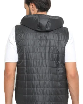 Plutus Hooded Sleeveless Padded Jacket