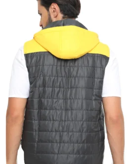 Plutus Hooded Sleeveless Padded Jacket