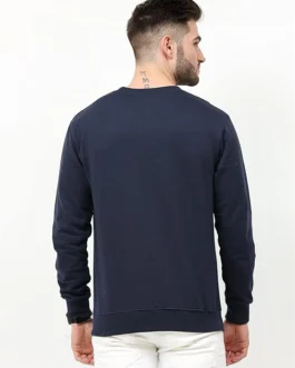 Plutus Cotton Poly Grey Melange Color Hooded Sweatshirt