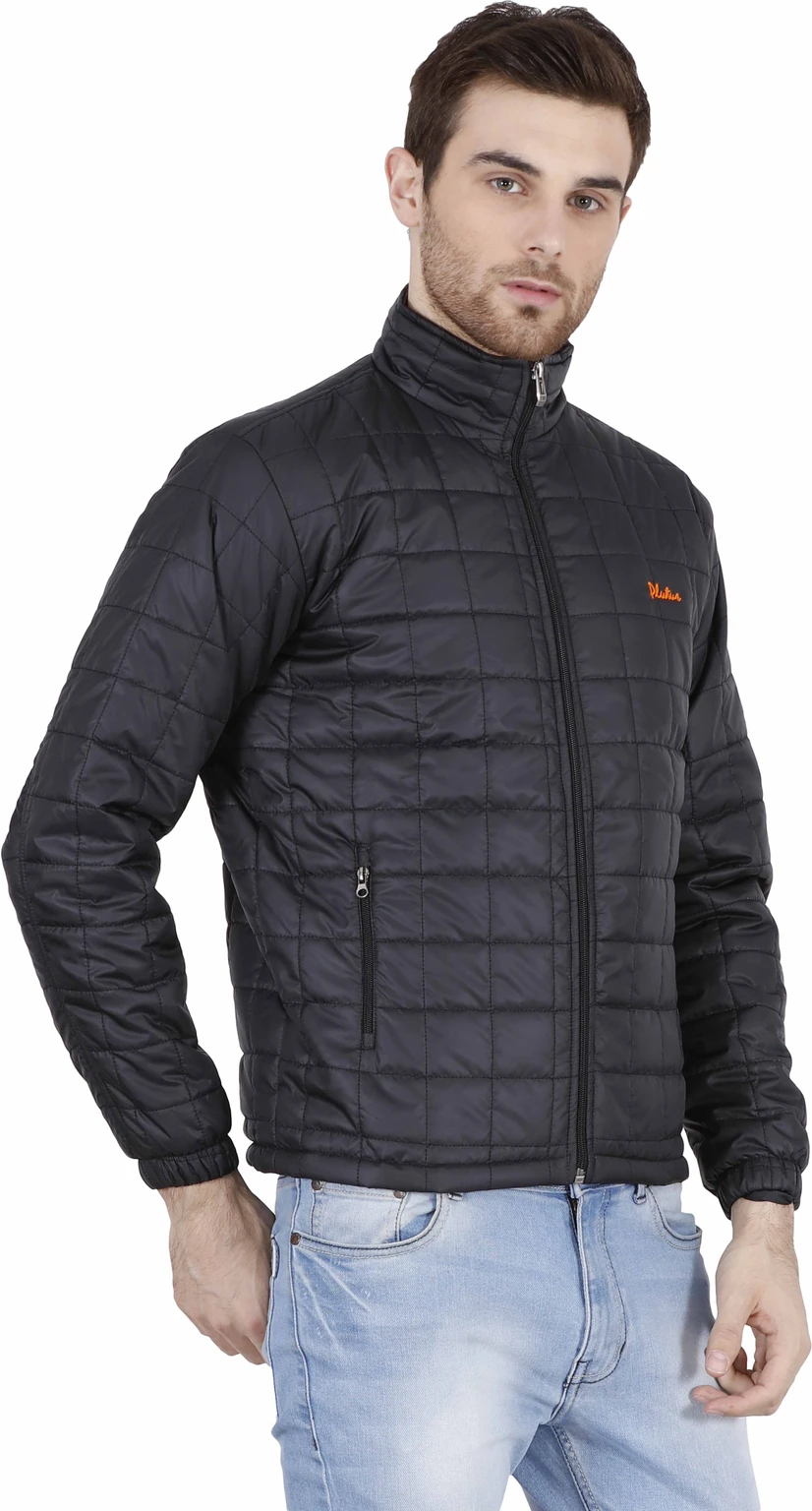 Plutus Men Solid Bomber Jacket - Image 3