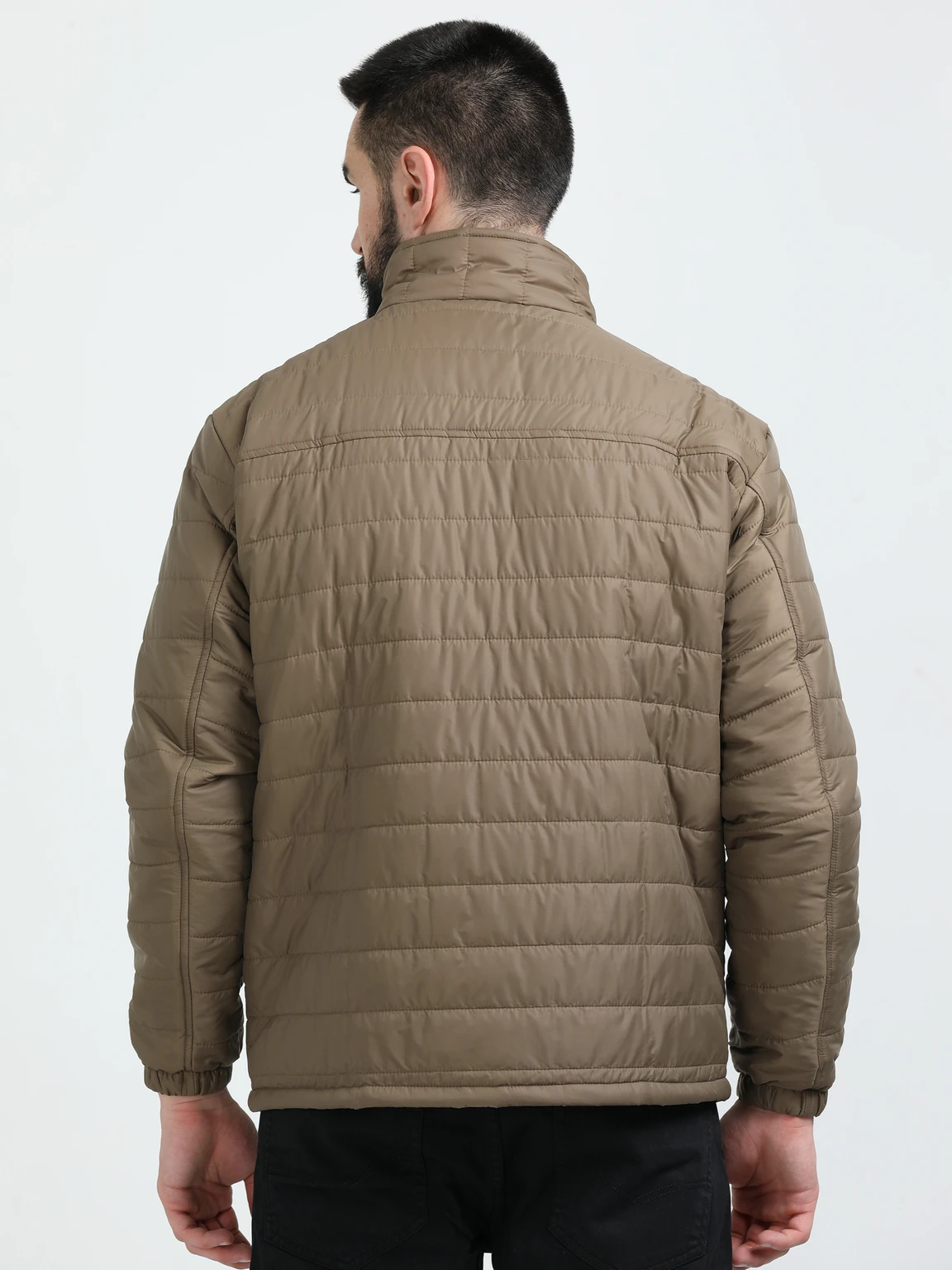 Plutus Men Solid Bomber Jacket - Image 2